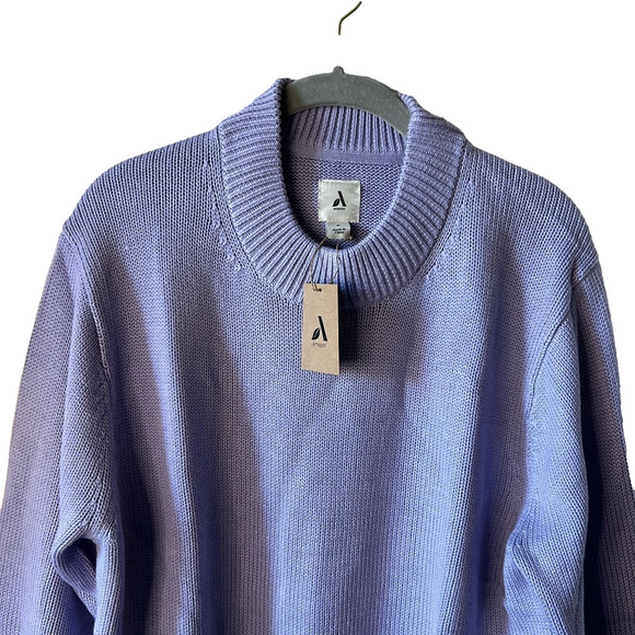 NWT Men’s crew neck sweater lilac Size Medium - Picture 2 of 7